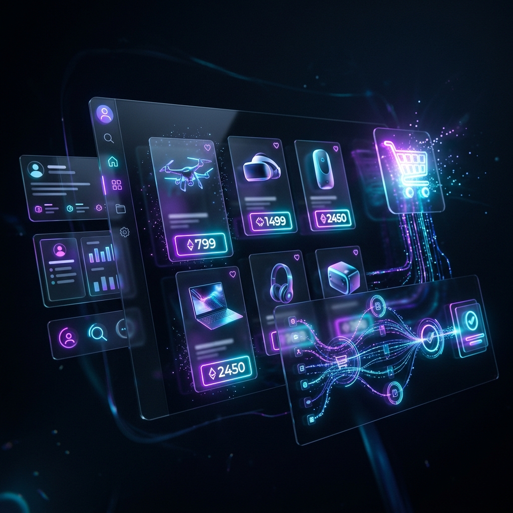 Site E-commerce futuriste